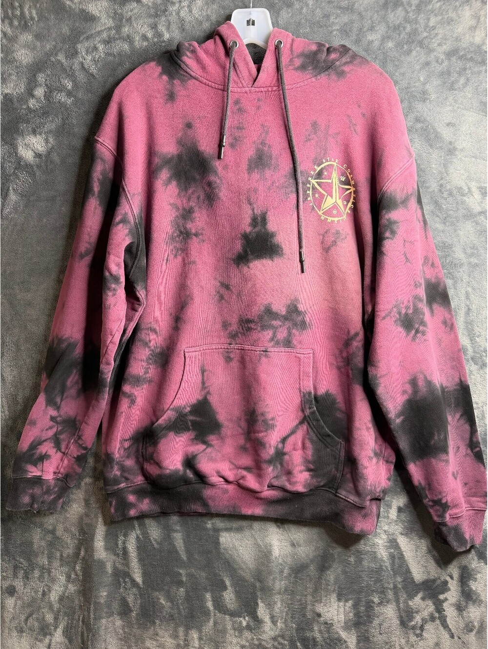 Jeffree Star Fashion Cosmetics Pullover Hoodie Tye Dye Oversized Sz Large